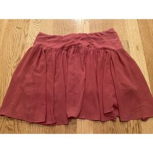 Free People Convertible Mauve Cotton Gauze Mini Skirt Size 2